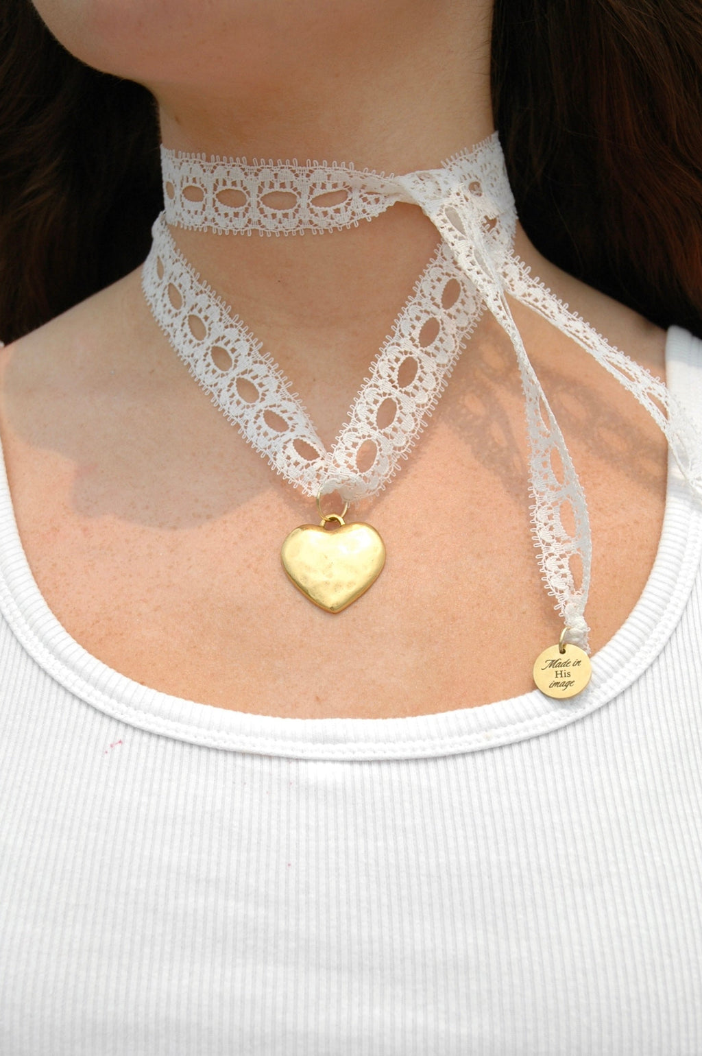 Lace Charm Necklace