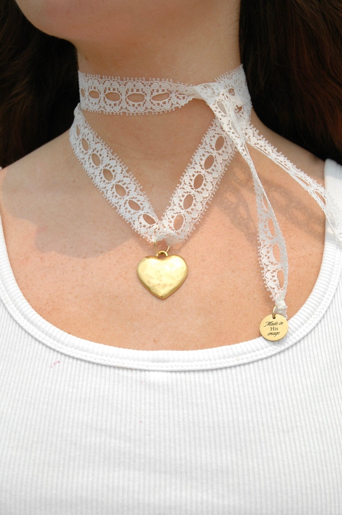 Lace Charm Necklace